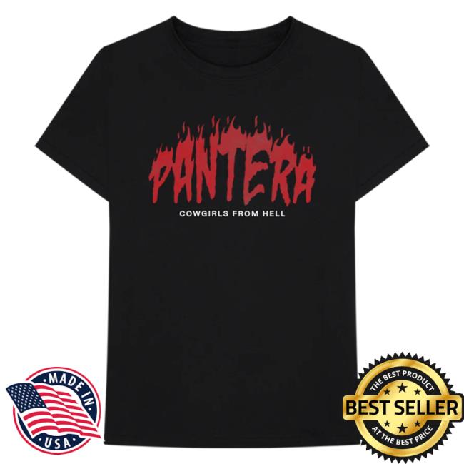 Official Pantera Merch Store Shop Pantera Cowgirls From Hell Women's Top Shirt