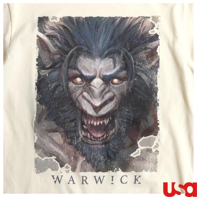 League Of Legends Warwick Growling Natural Tee