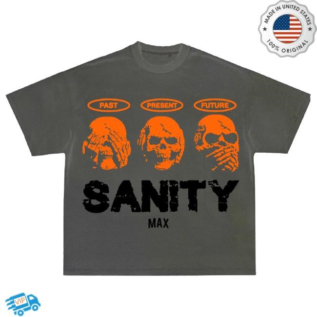 Official Maximo Apparel Gray & Orange "Time" Shirt New
