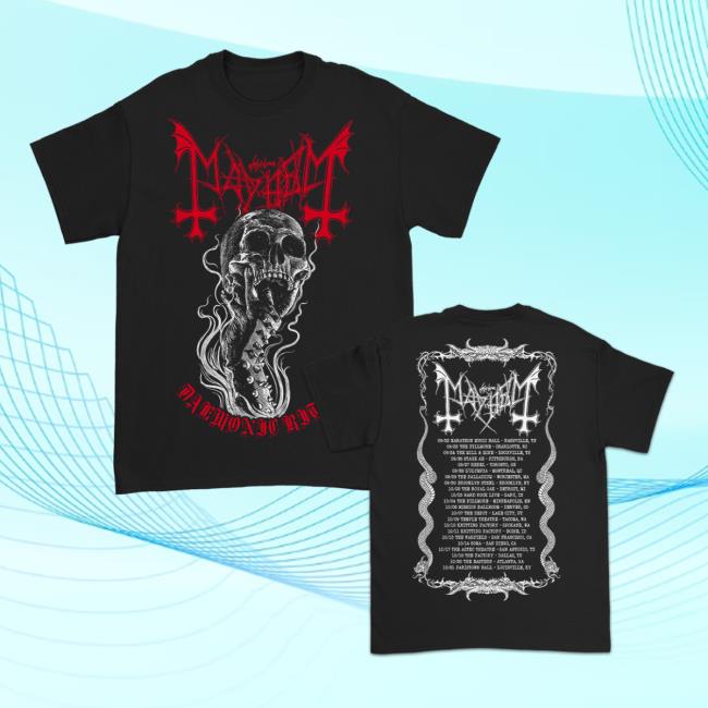 Mayhem Demonic Rites 2023 US Tour Top Shirt