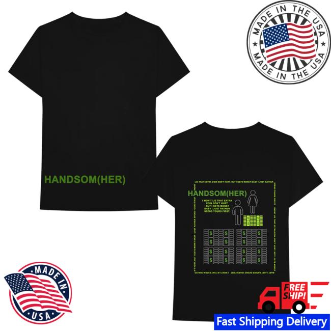 Official Russ Apparel Clothing Shop Store Handsom(Her) T-Shirts Black Russdiemon Merch