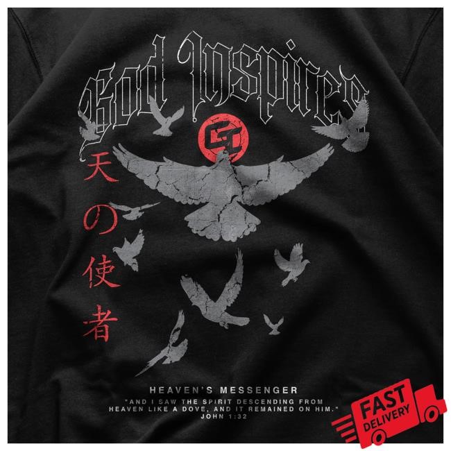 Official God Inspires Clothing Store 'Heaven's Messenger' Staple Popover Shirt