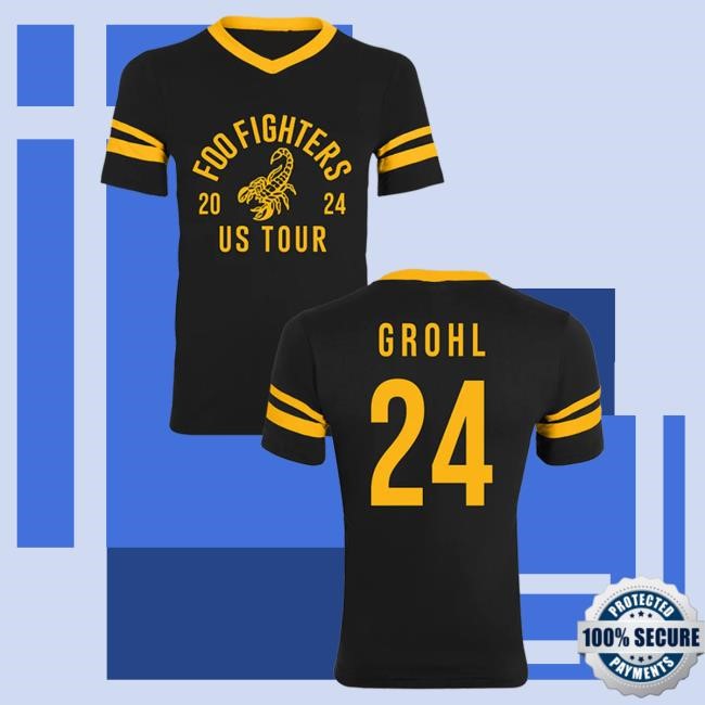 Official Foo Fighters Merch 2024 Tour Foo Fighters 2024 Us Tour - Grohl New Shirt