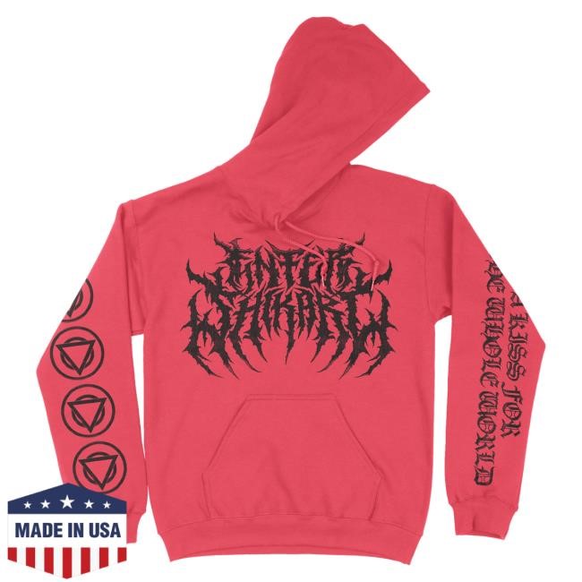 Official Enter Shikari Hellbound Sparky Custom Dyed Popover Hoodie Pink