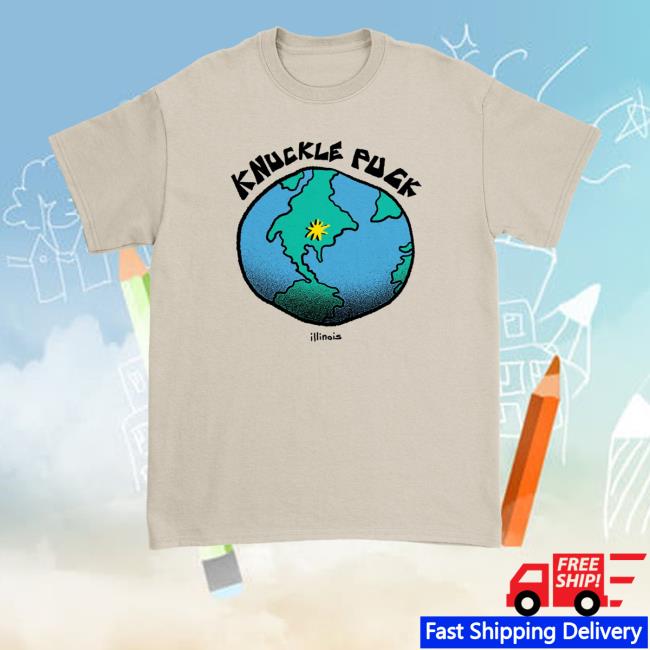 Official Knuckle Puck Merch Globe T-Shirt