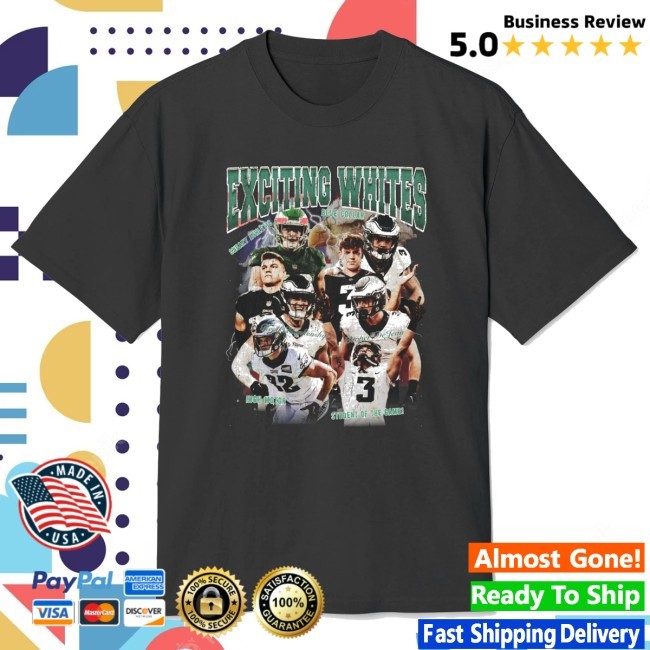 "Exciting Whites" - Reed Blankenship & Cooper Dejean Eagles New Shirt