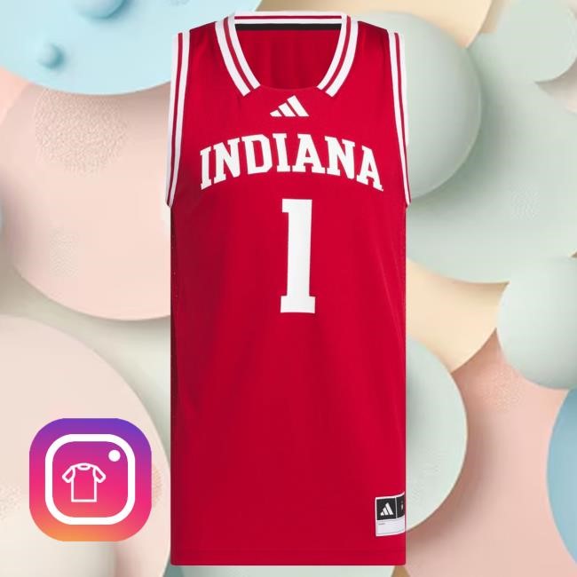 Indiana Hoosiers NCAA Basketball Adidas Number 1 Swingman Top
