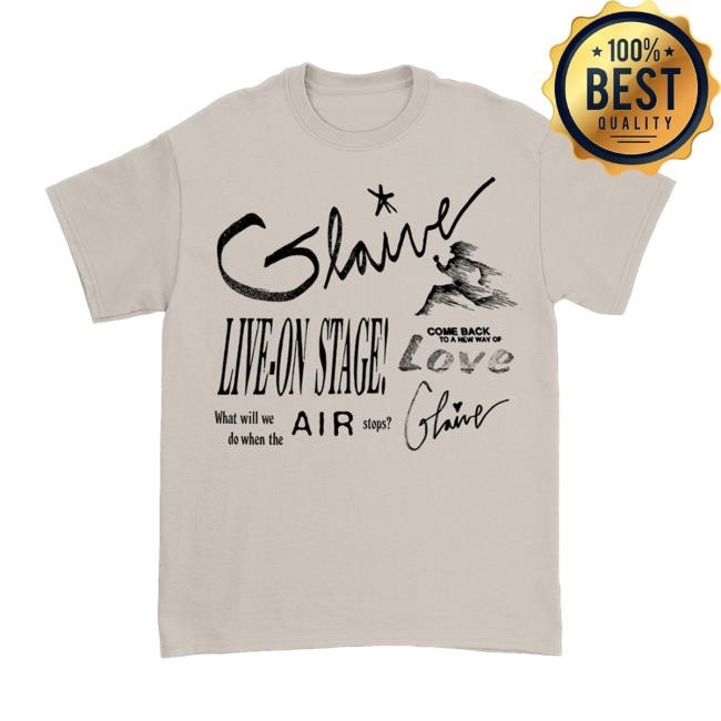 Live On Stage Black Ink Tee – Glaive Shop Merch Glaivemusic