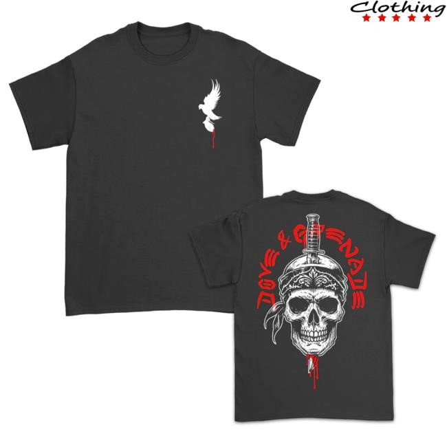 Official Hollywood Undead Merch Store Dagger Skull New Shirt (Black) HollywoodUndead