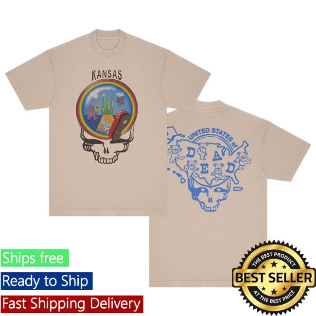 Grateful Dead Kansas United Stated of Dead Tshirt | Grateful Dead Merch Store Official