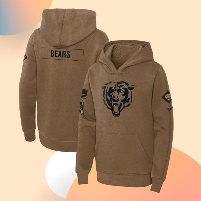 Official Bears Brown 2023 Hooded Sweatshirt