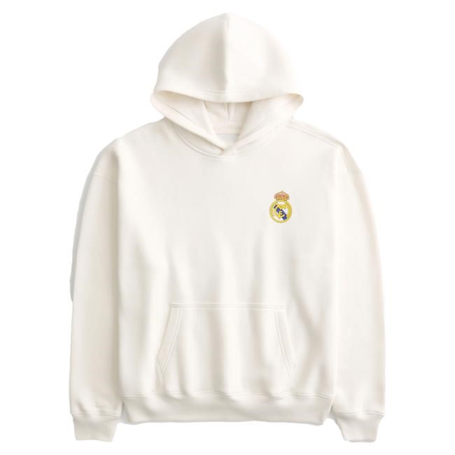 Official Hollister Merch Boxy Real Madrid CF Graphic Hooded Sweatshirt HollisterCo