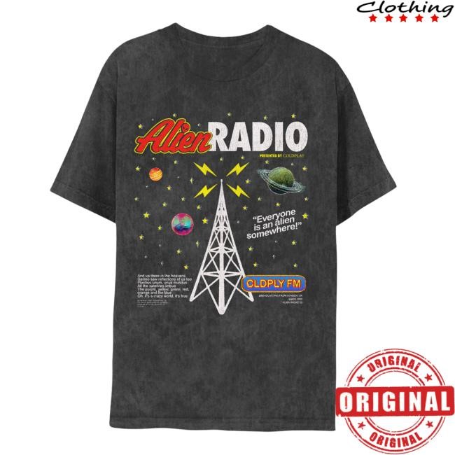 Alien Radio Music Of The Spheres World Tour 2024 New Tee – Coldplay