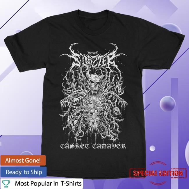 Official IndieMerchstore Sinizter "Casket Cadaver" Tees Indie Merch Store