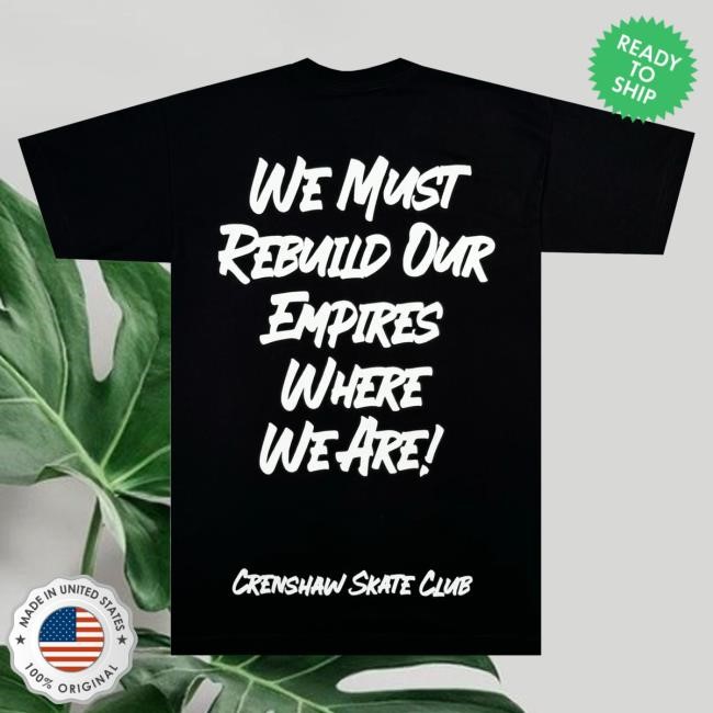 Official Crenshaw Skate Club SCA T Shirt Crenshawskateclub