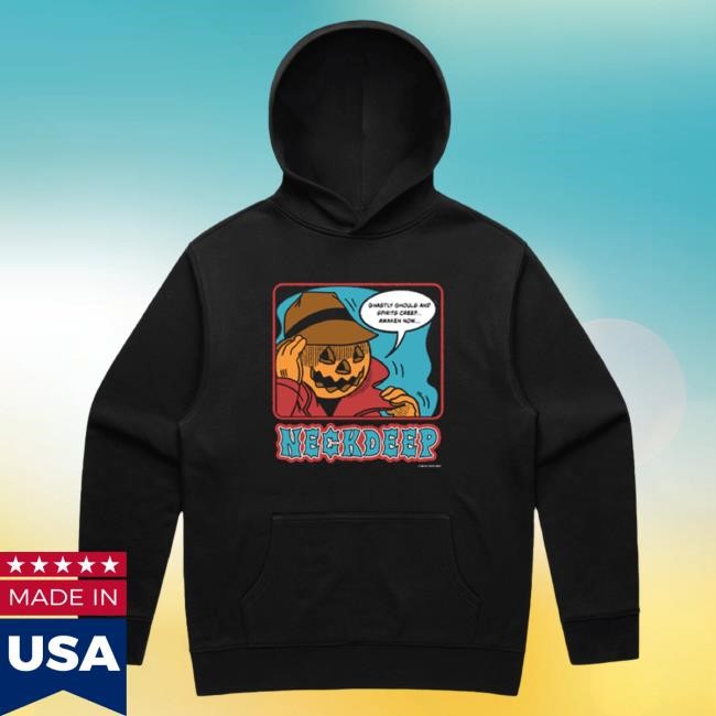 Official Neck Deep Merch Store Pumpkin Guy Hood – Black NeckDeep