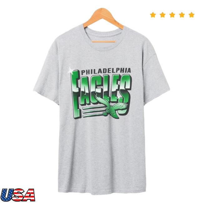 Official Junk Food Apparel Clothing Store Shop Junkfoodclothing Philadelphia Eagles Chrome Flea Market Shirt New