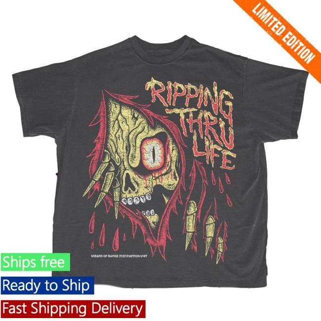 Official Wizard Of Barge Ripping Thru Life Vintage Shirt Wizardofbarge