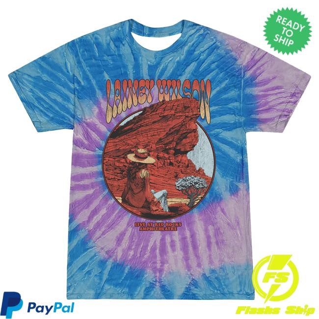 Official Lainey Wilson Merch Store Lainey Wilson Red Rocks Tie Dye Popover Shirt Lainey Wilson Clothing Shop LaineyWilson
