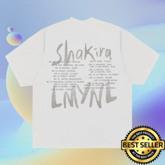 Official Shakira LMYNL World Tour Sunglasses Tees