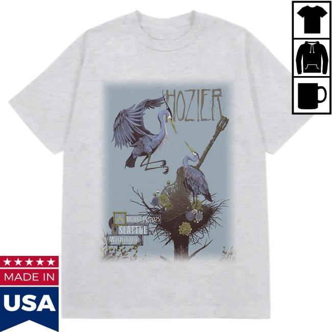Official Hozier Seattle August 14 Show Hot Shirt
