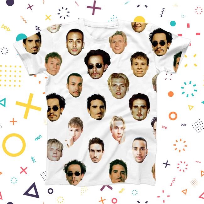 Checkerboard Faces New T-Shirt – Backstreet Boys Store