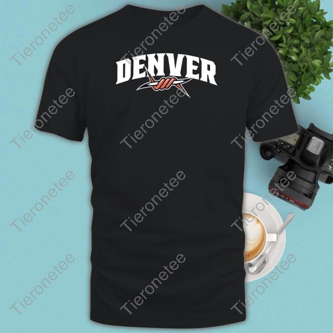Premier Lacrosse League Champion Denver Outlaws Primary Logo Black T Shirt