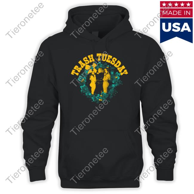 Trash Tuesday Merch Wreath Hooded Sweatshirt Itstrashtuesday