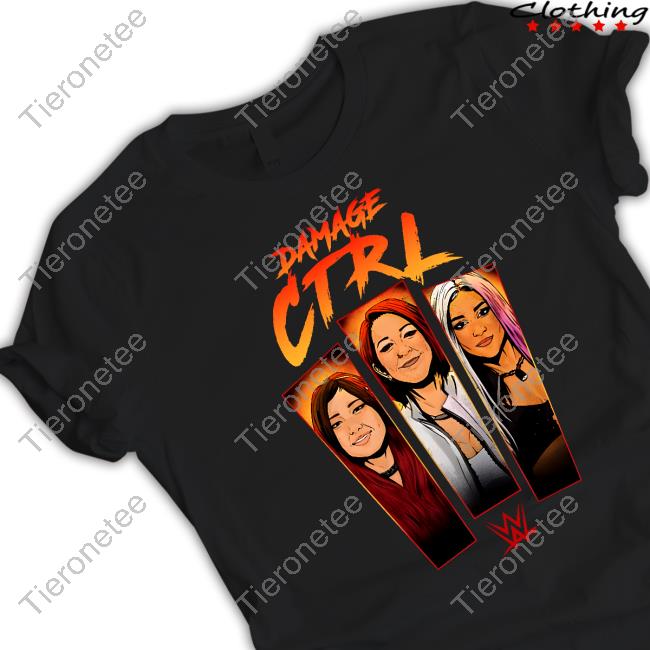 Official WWE Damage Ctrl Cartoon Panels Crewneck Sweatshirt