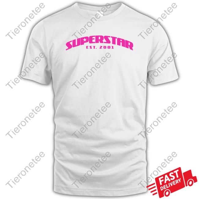 Official Lil Peej Merch Superstar Est 2001 Pink Tee Shirt Superstarsclothing