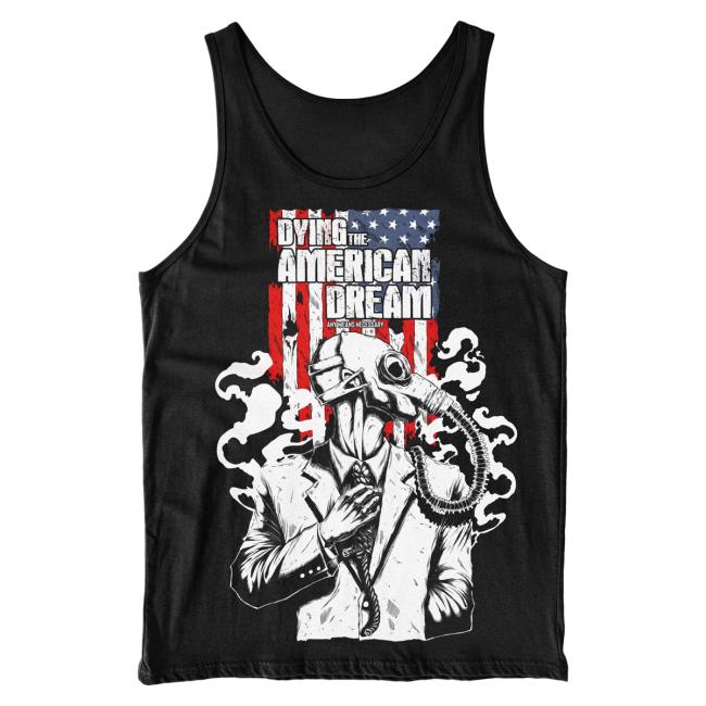 Official Any Means Necessary Clothing Dying the American Dream Tank Top Black T Shirt