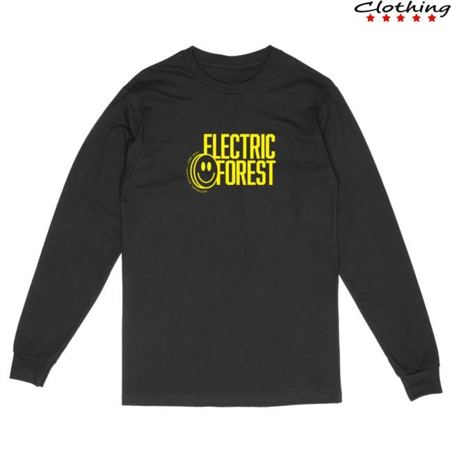 Official Electric Forest Merch Smiles In The Forest L/S T Shirt