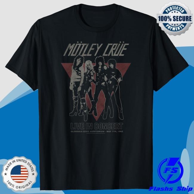 Mötley Crüe - Vintage Glendale Ladies Shirts Motley Crue Official