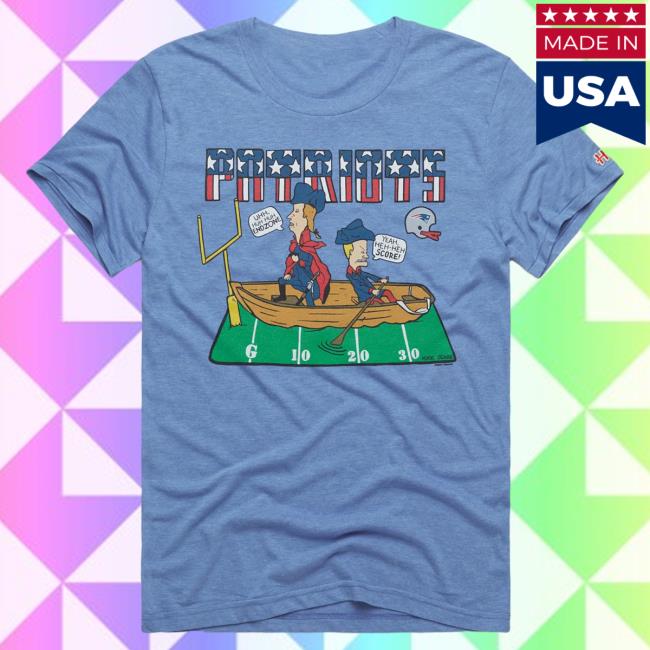 Official Homage Merch Store Homage Beavis And Butt-Head X New England Patriots Endzone Tee Homage Apparel Clothing Shop