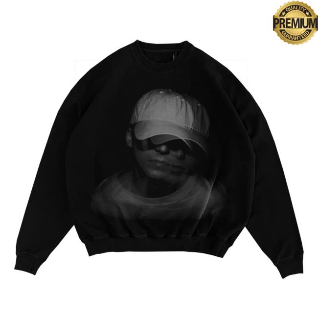 Official Nathan John Feuerstein Nf Merch Store Black Blur Crewneck Nf Real Music Shop