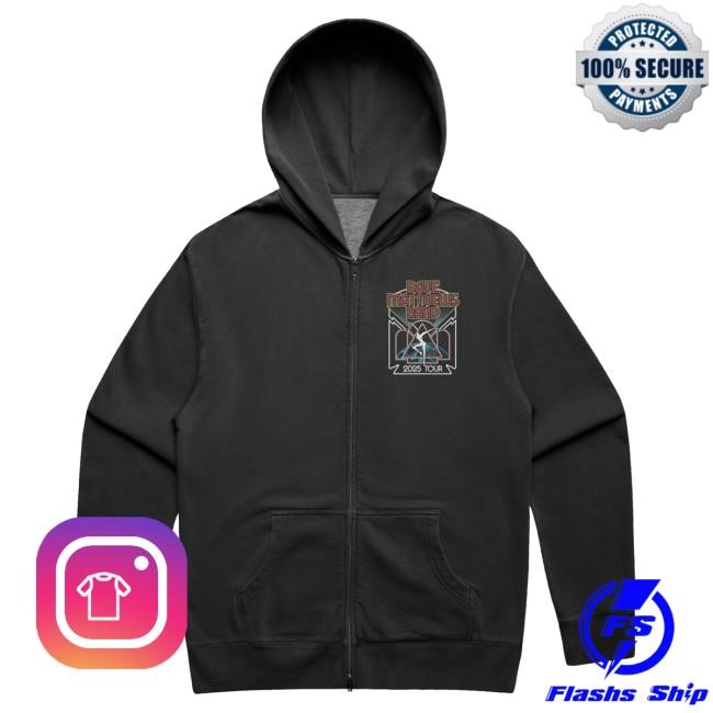 Official Dave Matthews Band Shop 2025 Tour Zip Hooded Sweatshirt