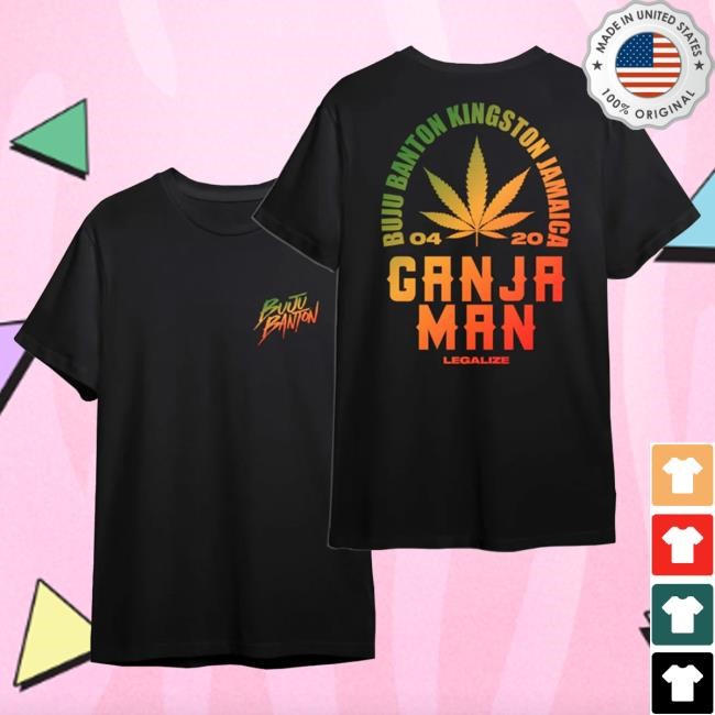 Official Buju Banton Clothing Shop Buju Banton Ganja Man 420 T-Shirt BujuBanton