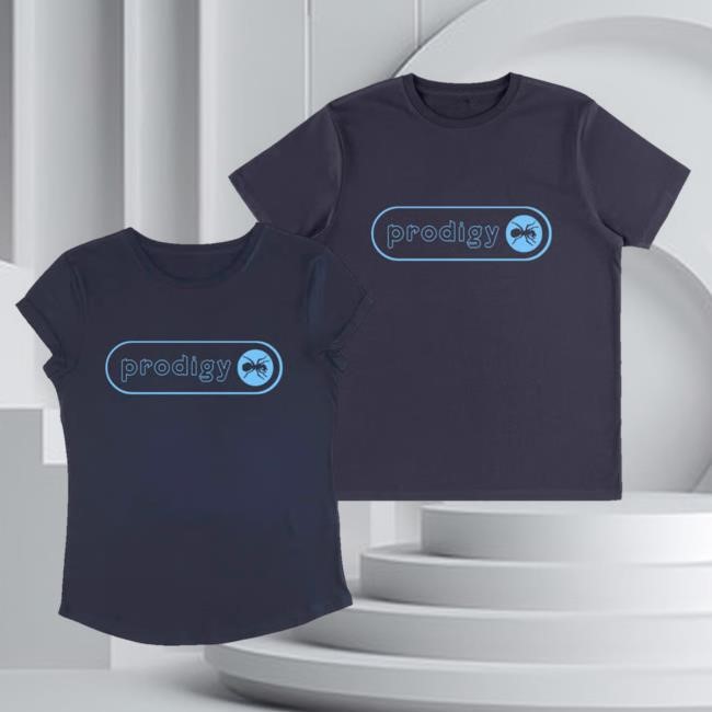 Official The Prodigy Store Shop The Prodigy Prodigy Lozenge Logo Hot Shirt - Navy (Mens & Womens Available)