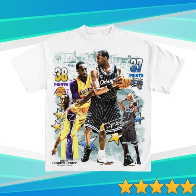 Official Icy Shop Merch 2004 Kobe Bryant Vs Tracy Mcgrady Face-Off Top Shirt